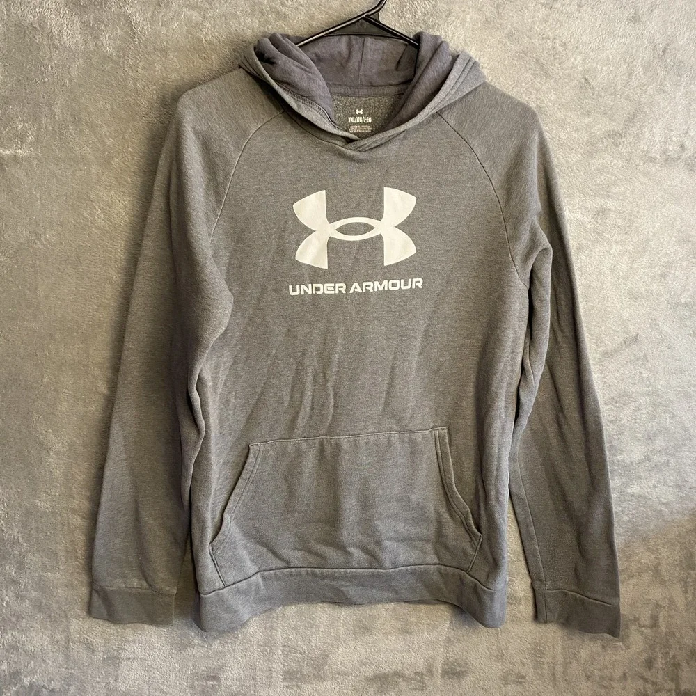 Under Armour Youth XL Grey Hoodie Kangaroo Pocket
